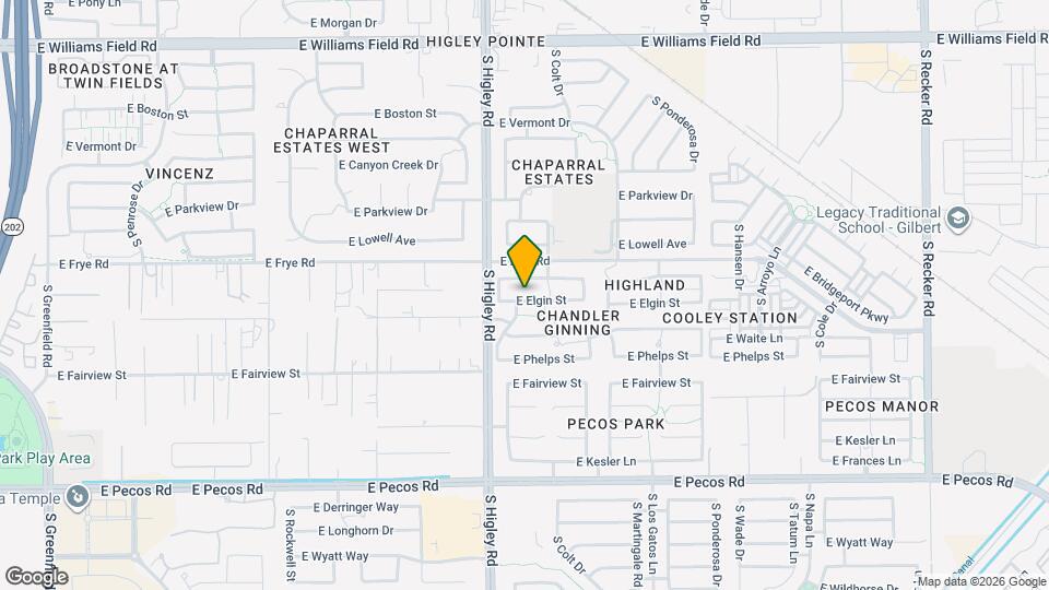 3264 E Elgin St Mapa y Detalles de la Ubicación