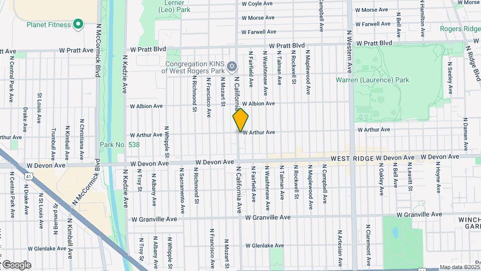 2757 W Arthur Ave Map and Location Details