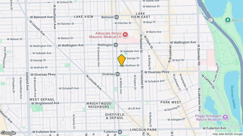 925 W Wolfram St, Unit J00P Map and Location Details