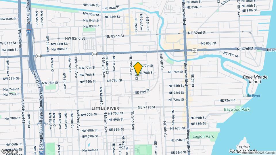 7521 NE 2nd Ct Mapa y Detalles de la Ubicación