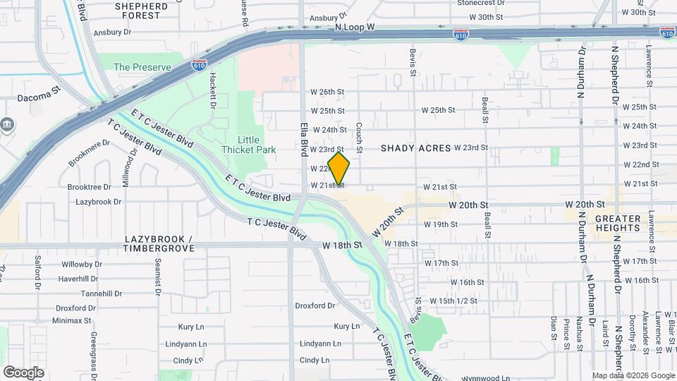 1520 W 21st St Map and Location Details