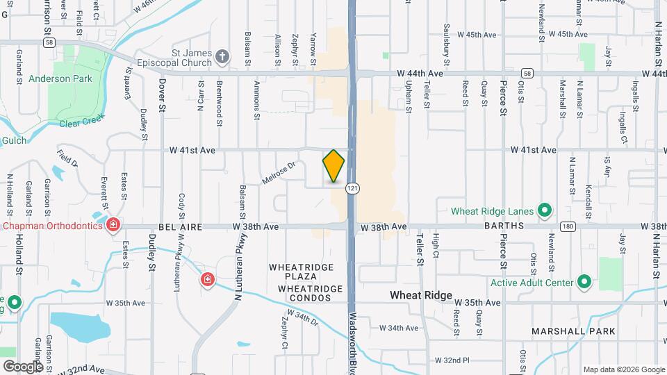 7735 W 39th Ave Map and Location Details