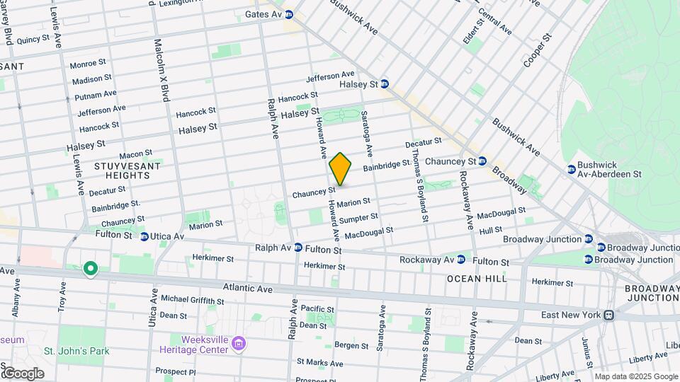 334 Chauncey St Mapa y Detalles de la Ubicación