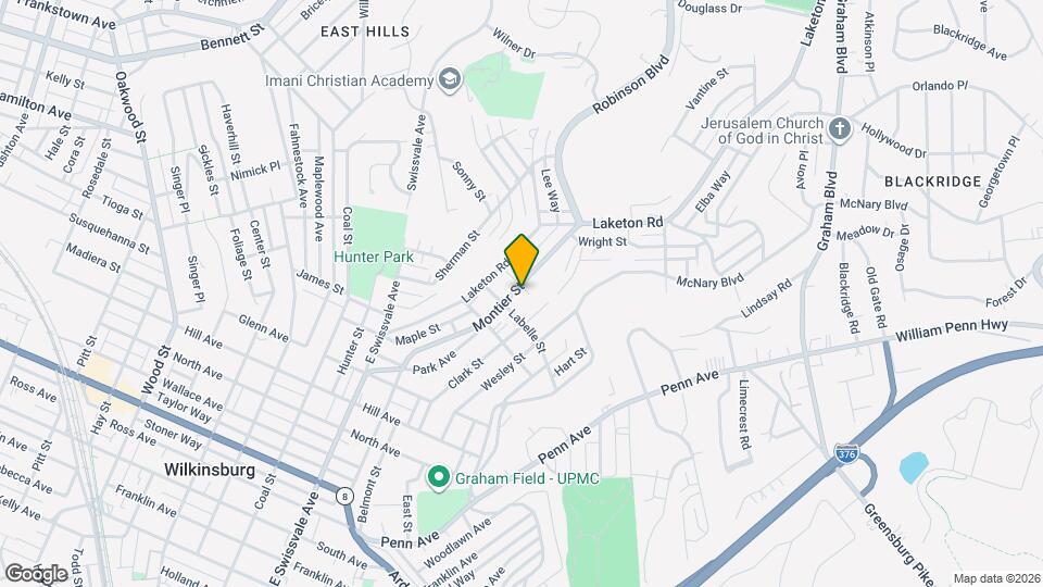 1718 Montier St, Unit 2nd Floor Map and Location Details