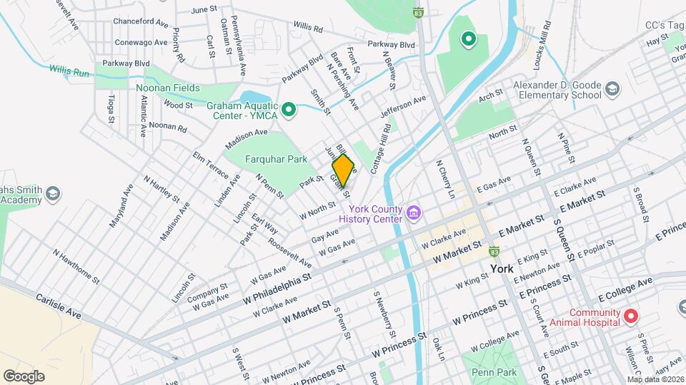 301 N Newberry St Map and Location Details