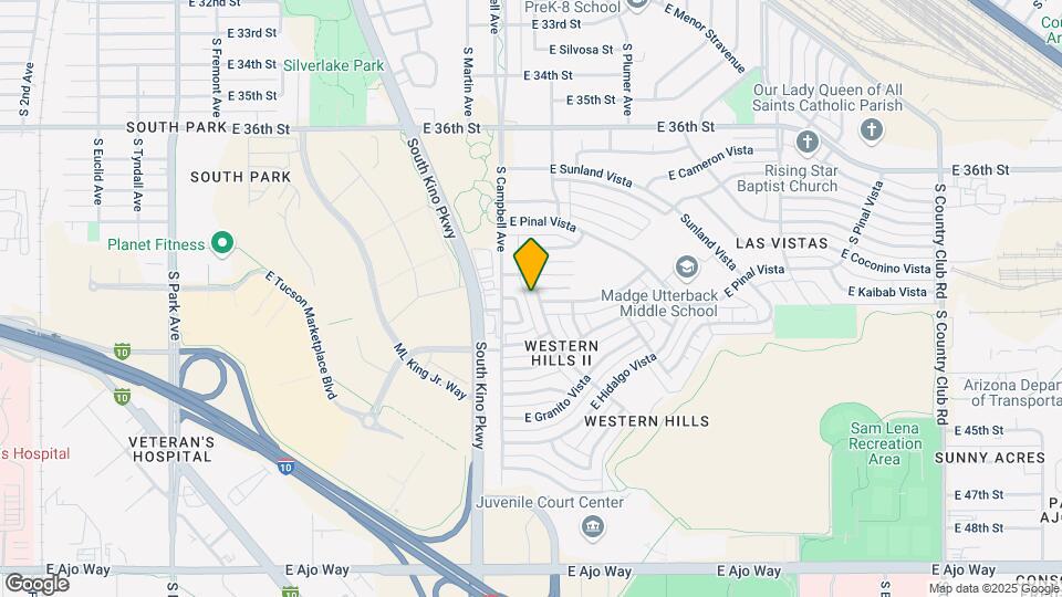3126 S Naco Vista Map and Location Details