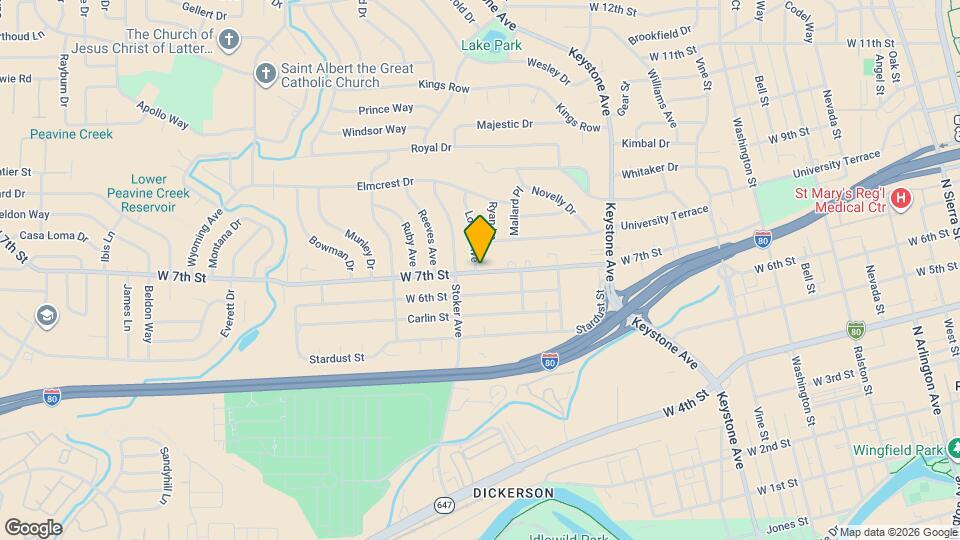 1574 W 7th St, Unit R235 Map and Location Details