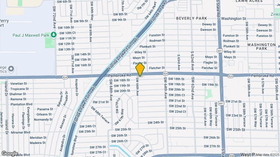 6533-6539 SW 18th St Map and Location Details