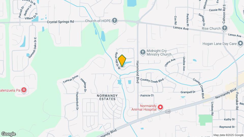 8951 Rose Hill Dr S Map and Location Details