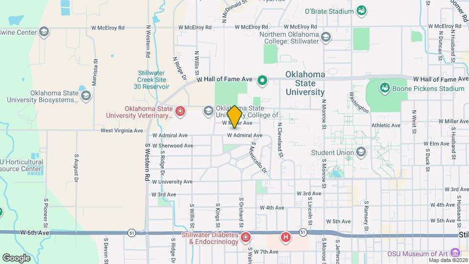 1724 W Admiral Ave Map and Location Details