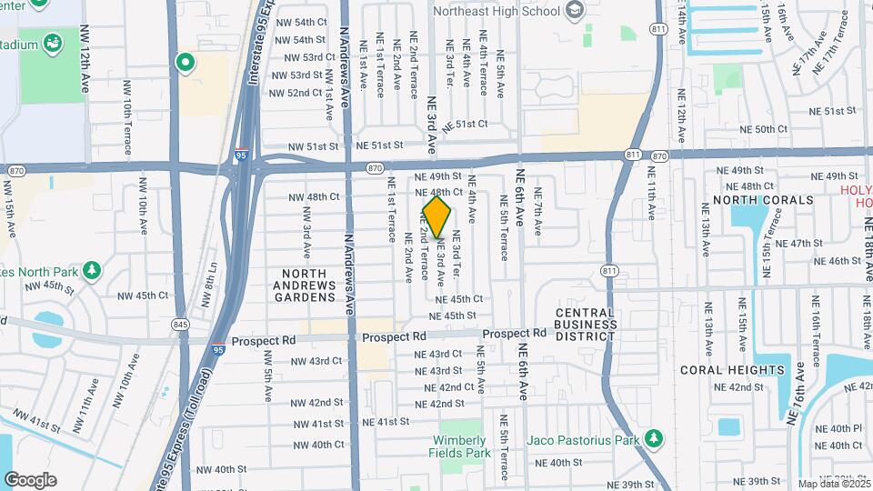 4701 NE 3rd Ave Map and Location Details