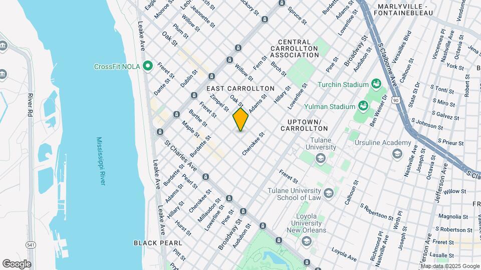 7605 Freret St, Unit Lower Map and Location Details