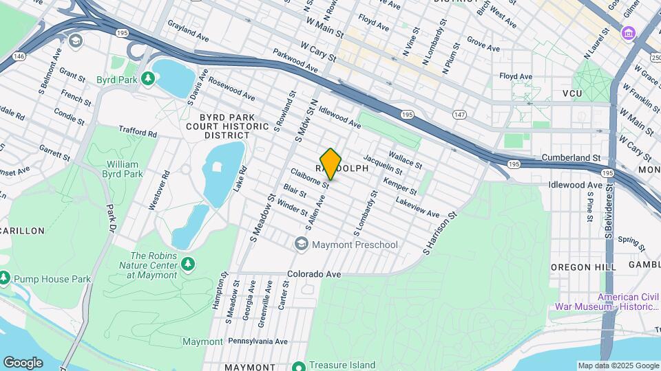 1728 Claiborne St Map and Location Details