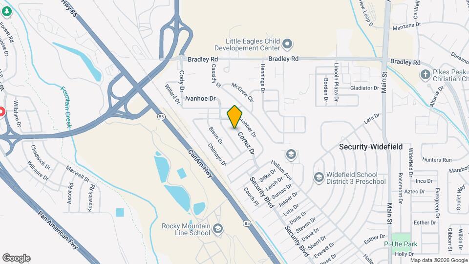 2234 Cortez Dr Map and Location Details