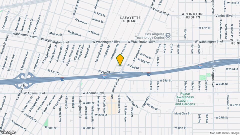 2335 1/2 S Crenshaw Blvd Map and Location Details