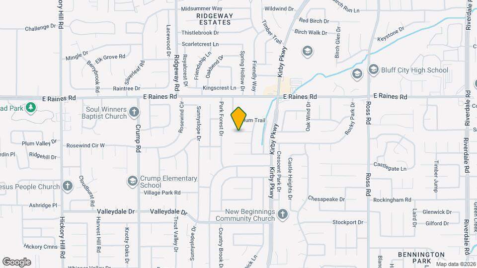 6363 Misty Crest Cove Map and Location Details