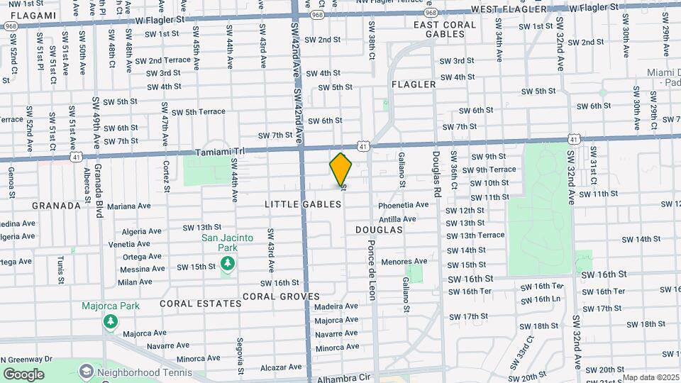 1002 Salzedo St Map and Location Details