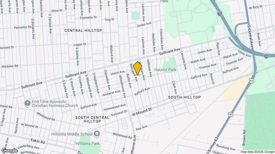 516 Belvidere Ave Mapa y Detalles de la Ubicación