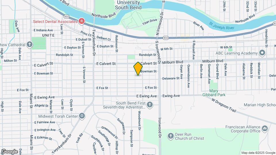 1833 E Donald St Map and Location Details