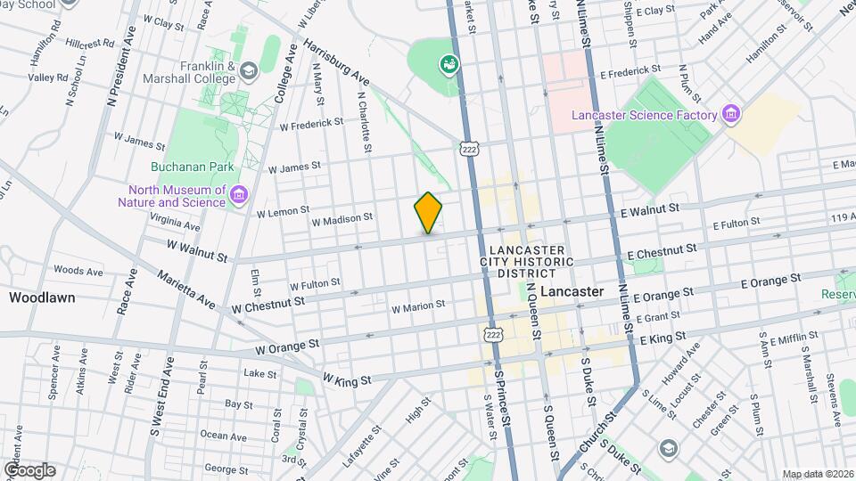 253 N Mulberry St Map and Location Details