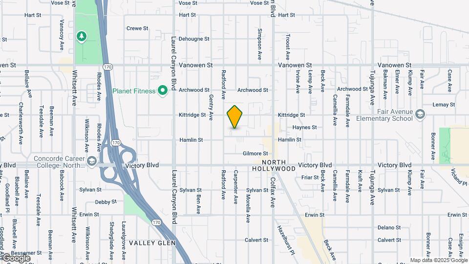 11839 Hamlin St Map and Location Details