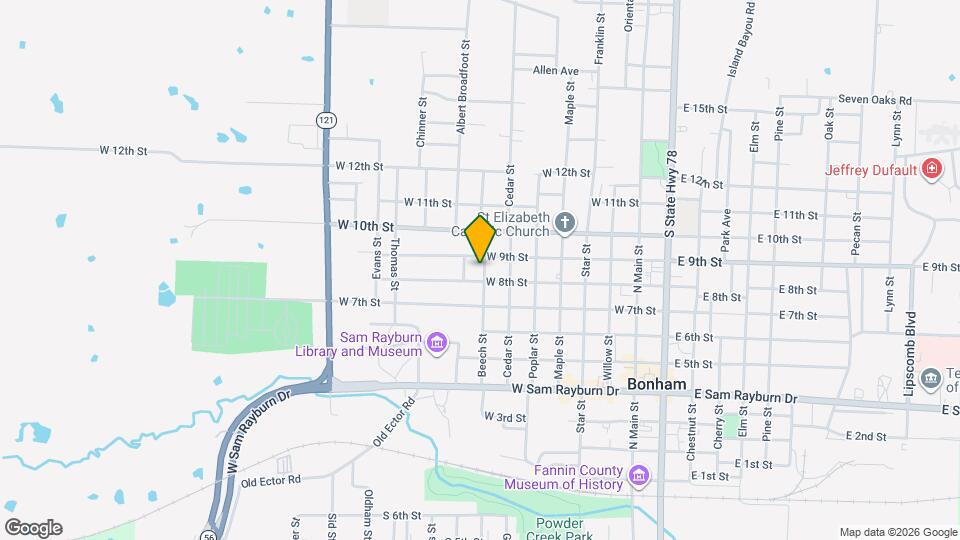 809 Beech St Map and Location Details