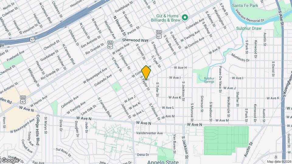 2065 Live Oak St Map and Location Details