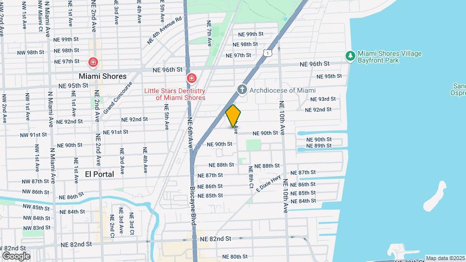 790 NE 91st St Map and Location Details