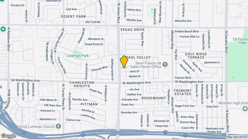1101 N Mallard St Map and Location Details
