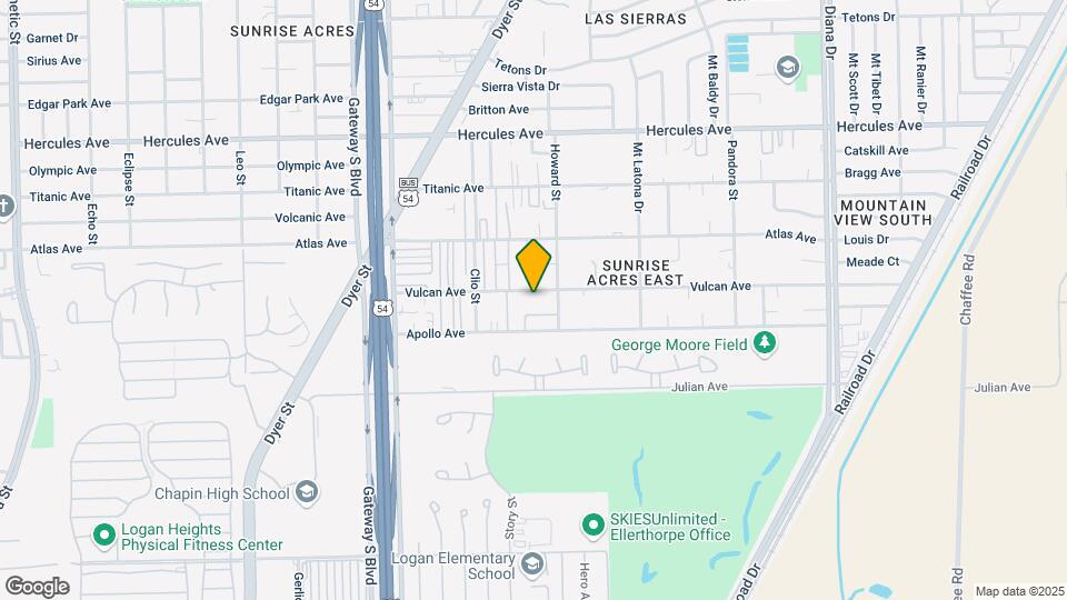 4660 Vulcan Ave Map and Location Details