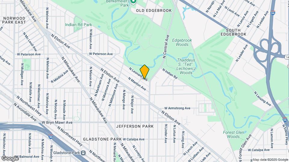 5722 N Leonard Ave Map and Location Details