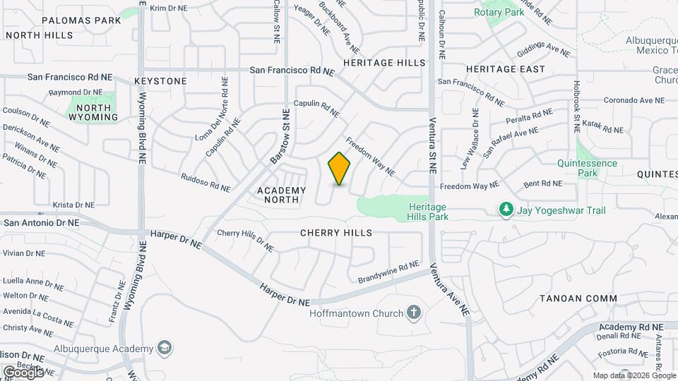 7116 Ticonderoga Rd NE Mapa y Detalles de la Ubicación