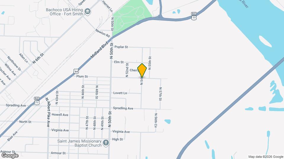 4014 N 54th St Map and Location Details