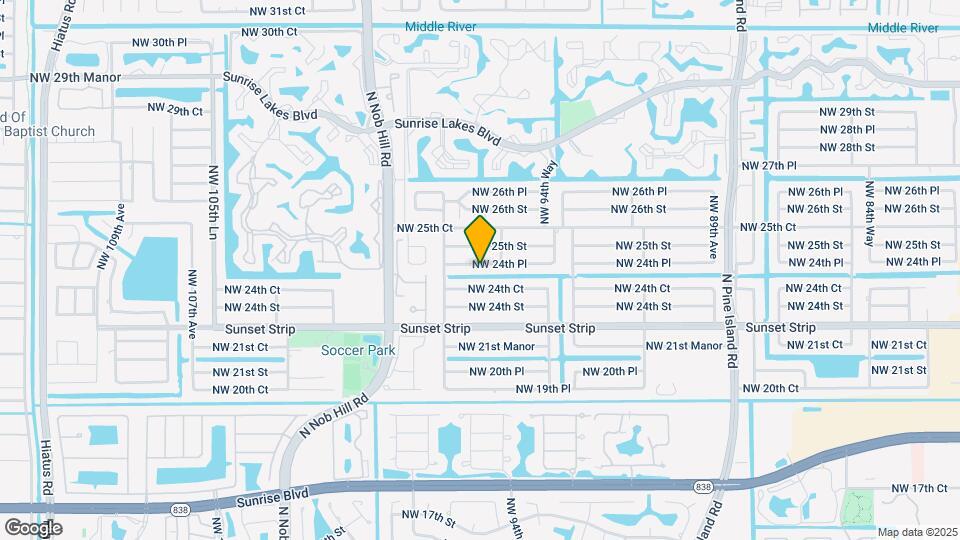 9720 NW 24th Pl Map and Location Details