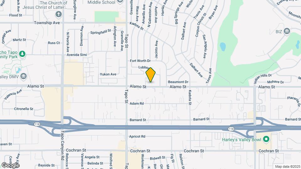 4565 Alamo St Map and Location Details