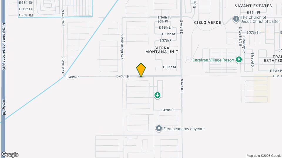 7684 E 40th Pl Map and Location Details