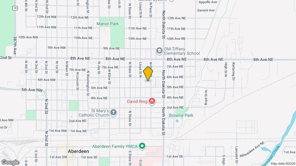 511 N Penn St Map and Location Details