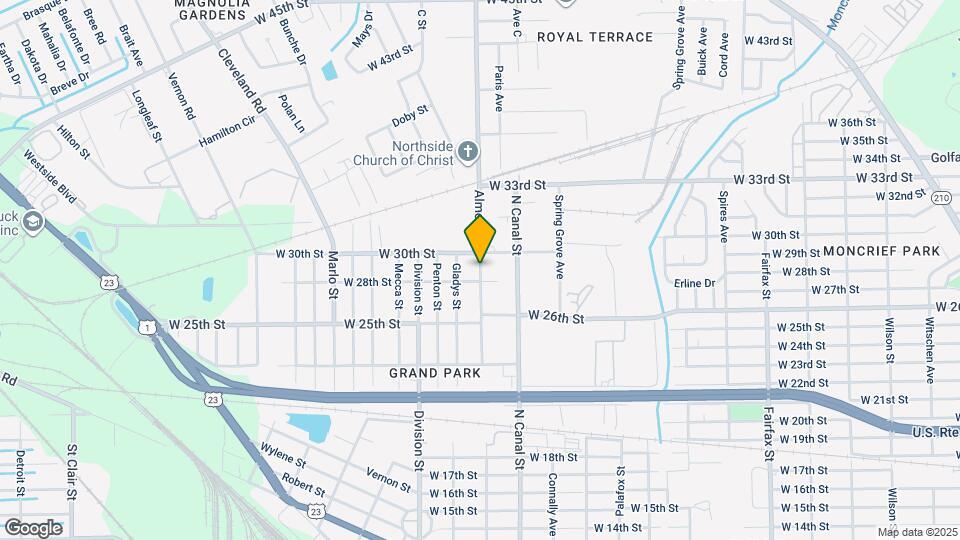 3816 Almeda St Map and Location Details