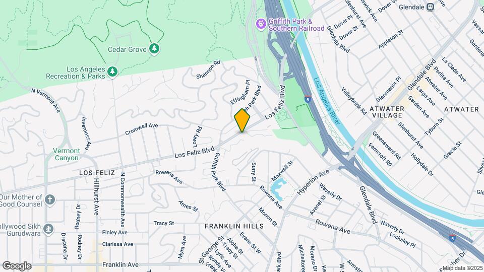 3800 Los Feliz Blvd Map and Location Details