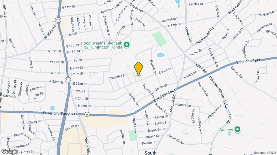 25 Thorney Ave Map and Location Details