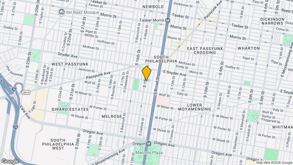 2209 S 15th St, Unit 3rd floor Map and Location Details