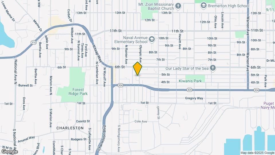 321 Olympic Ave Map and Location Details