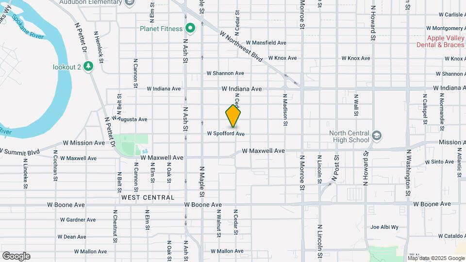 1402 W Spofford Ave Mapa y Detalles de la Ubicación