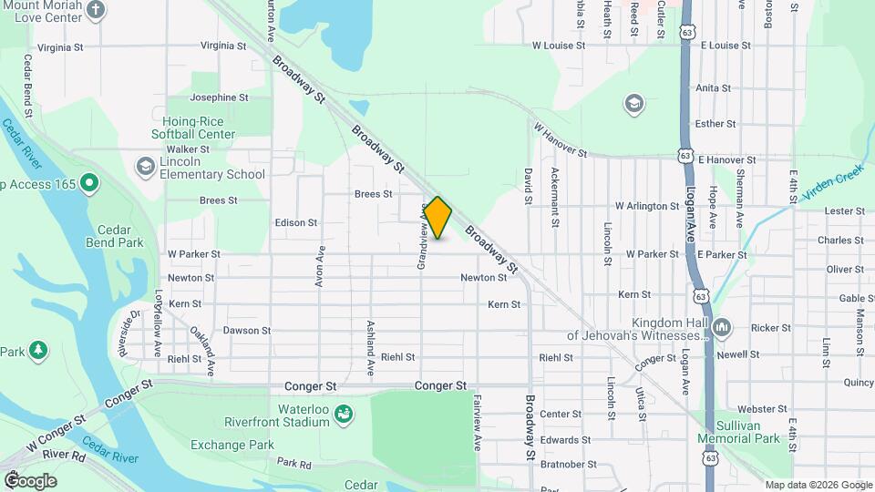 652 W Parker St Map and Location Details