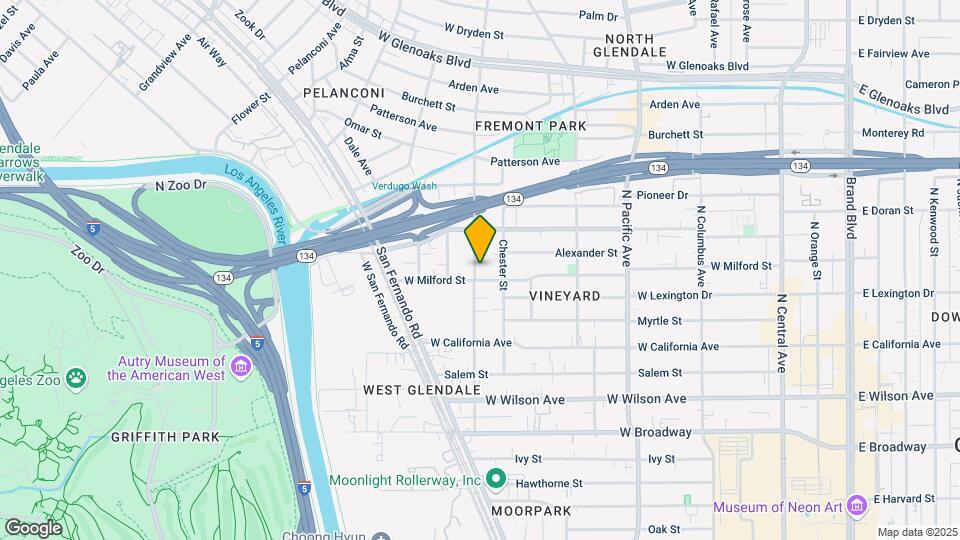 721 Milford St Map and Location Details