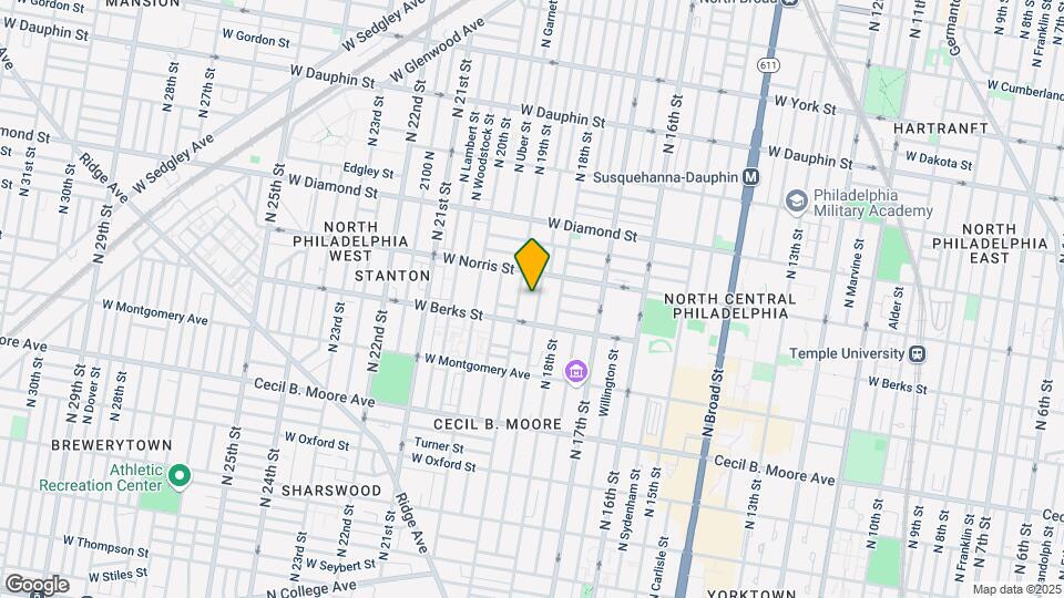 1928 N Gratz St Map and Location Details