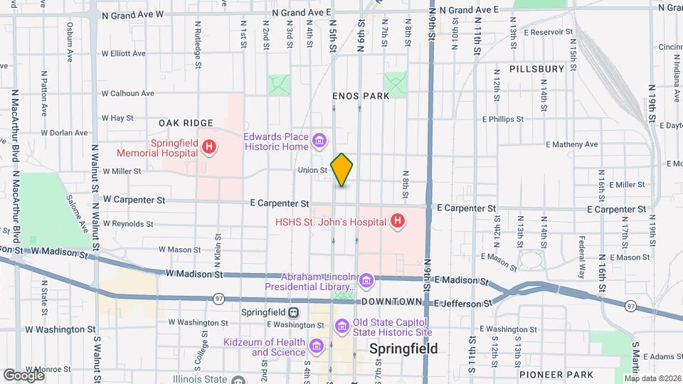 612 N 5th St Map and Location Details