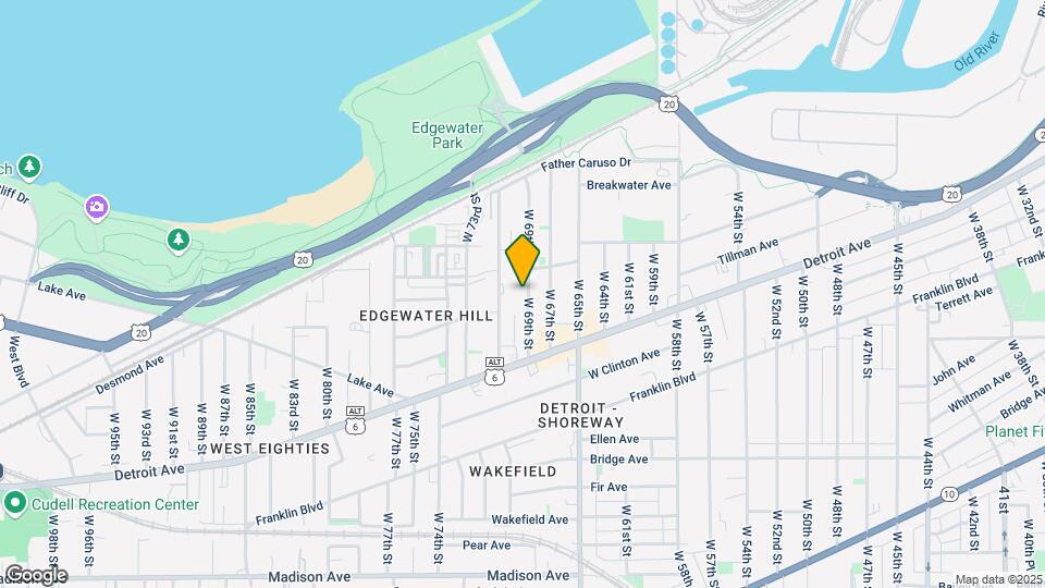 1326 W 69th St Map and Location Details