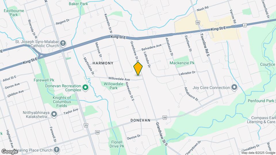 1074 Willowdale Ave Map and Location Details