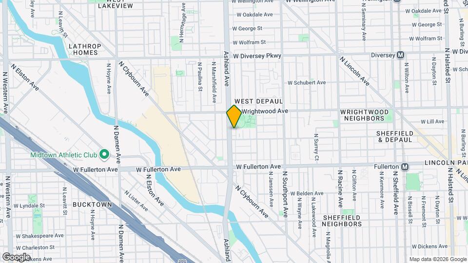 2517 N Ashland Ave, Unit 1 Map and Location Details